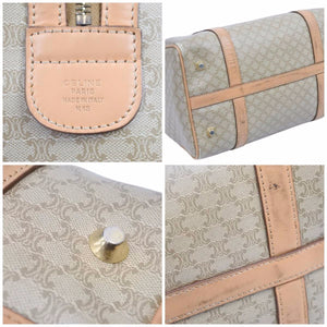 CELINE セリーヌ ヴィンテージ スピーディ ハンドバッグ カバン ボストン マカダム ブラウン 美品 中古 42171