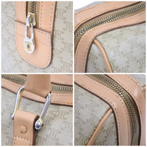 CELINE セリーヌ ヴィンテージ スピーディ ハンドバッグ カバン ボストン マカダム ブラウン 美品 中古 42171
