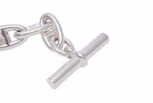 HERMES エルメス シェーヌダンクル 12コマ ブレスレット71.3g GM シルバー 925 ヴィンテージ アクセサリー 極美品 中古 42189