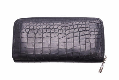 LOUIS VUITTON ルイヴィトン ジッピーウォレットヴェルティカル ワニ マット N91548 ブラック 美品 中古 42233