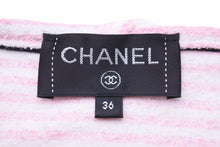 画像をギャラリービューアに読み込む, CHANEL シャネル 2019クルーズ La Pausa ココマーク ボーダー 半袖Tシャツ カットソー トップス 美品 中古 42249