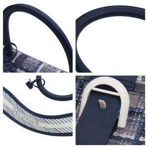 新品同様 Delvaux デルボー Brillant ブリヨン MM The Dreamer ドリーマー ネイビー ホワイト クリア PVC ポリウレタン 42257