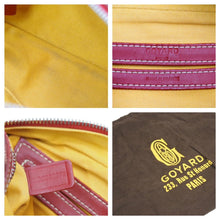 Load image into Gallery viewer, GOYARD ゴヤール カップヴェール ショルダーバッグ ヘリンボーン柄 レッド シルバー金具 美品 中古 42267