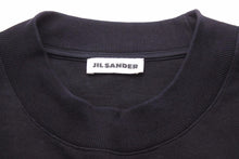 Load image into Gallery viewer, JIL SANDER ジルサンダー 長袖Tシャツ ダブルポケット ビッグ 20SS ブラック ブルー コットン サイズL 美品 中古 42277