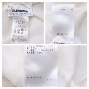JIL SANDER ジルサンダー ロゴ Tシャツ 半袖シャツ トップス ホワイト ブラック コットン サイズXXL 良品 中古 42276