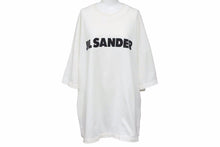 画像をギャラリービューアに読み込む, JIL SANDER ジルサンダー ロゴ Tシャツ 半袖シャツ トップス ホワイト ブラック コットン サイズXXL 良品 中古 42276