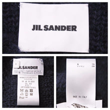 画像をギャラリービューアに読み込む, JIL SANDER ジルサンダー チャンキーニット セーター トップス ウール ナイロン ネイビー サイズL 美品 中古 42277