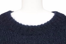画像をギャラリービューアに読み込む, JIL SANDER ジルサンダー チャンキーニット セーター トップス ウール ナイロン ネイビー サイズL 美品 中古 42277