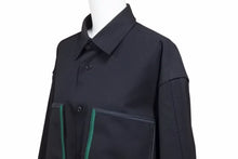 画像をギャラリービューアに読み込む, JIL SANDER ジルサンダー 長袖シャツ トップス ブラック グリーン コットン HS JM BM 0008 サイズ39 美品 中古 42278