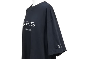 BALENCIAGA バレンシアガ 21AW 黒 ブラック Tシャツ トップス PS5ロゴ 651795 TKVF3 サイズxxs 美品 中古 42285