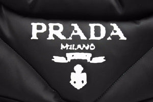PRADA プラダ トートバッグ 2VG082 パデッド Re Nylon ナイロン 黒 キルティング バッグ 中古 42291