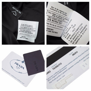 PRADA プラダ トートバッグ 2VG082 パデッド Re Nylon ナイロン 黒 キルティング バッグ 中古 42291
