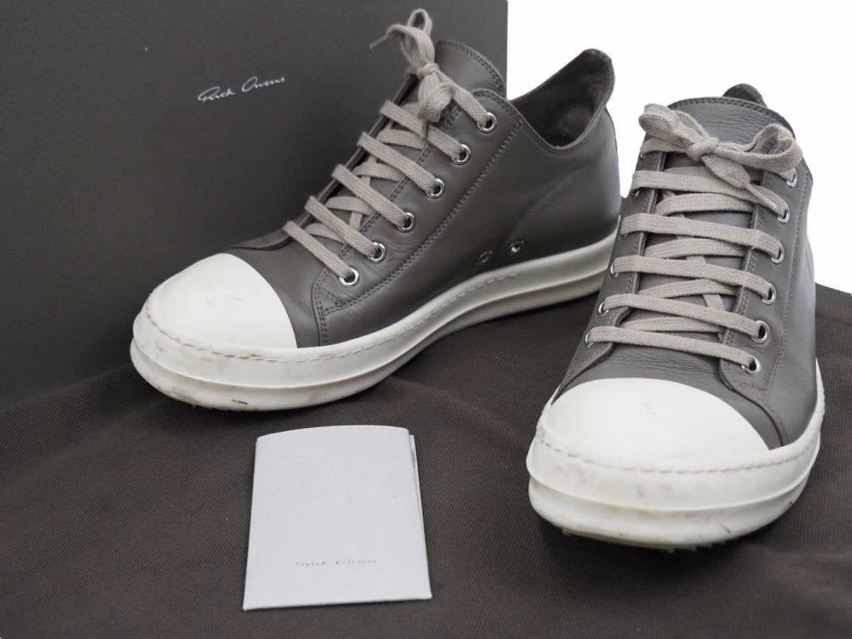Rick Owens リック オウエンス LPO LOW SNEAKERS MILK 21SS