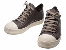 Load image into Gallery viewer, Rick Owens リック オウエンス LPO LOW SNEAKERS MILK 21SS RU21S6891 レザー ラモーンズ グレー サイズ EU40 良品 中古 42298