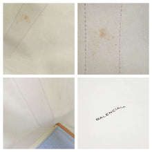 Load image into Gallery viewer, BALENCIAGA バレンシアガ トートバッグ デニムハンドバッグ ライトブルー ブラウンレザー 旧ロゴ 美品 中古 42306