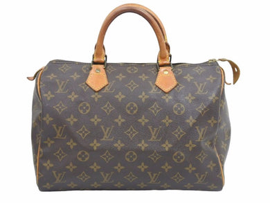 LOUIS VUITTON ルイ ヴィトン スピーディ 30 モノグラム ブラウン M41526 ハンドバッグ ボストン 中古 42354
