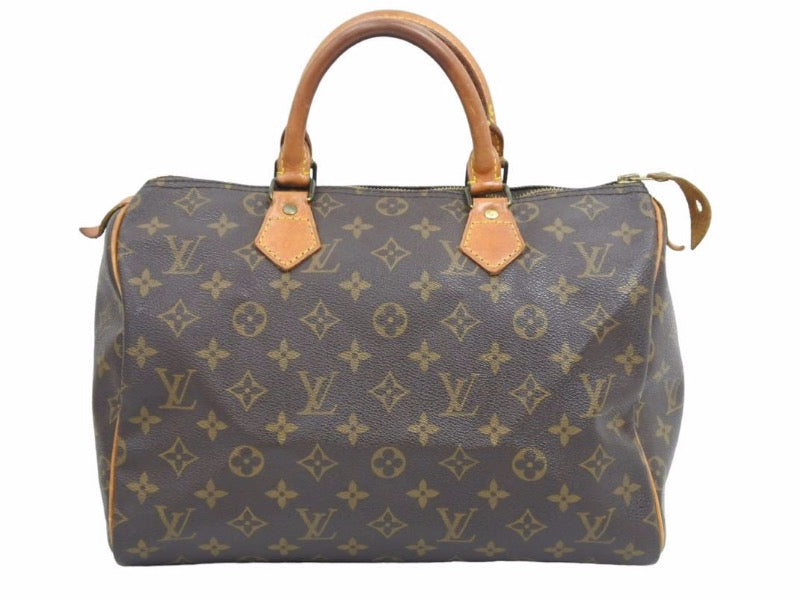 LOUIS VUITTON ルイ ヴィトン スピーディ 30 モノグラム ブラウン M41526 ハンドバッグ ボストン 中古 42354