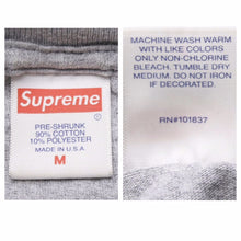 Load image into Gallery viewer, SUPREME シュプリーム アラビック ロングTシャツ 長袖 トップス USA製 コットン ポリエステル グレー ブラック M 美品 中古 4236