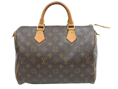 LOUIS VUITTON ルイヴィトン ハンドバッグ M41526 スピーディ30 ブラウン ゴールド金具 美品  57365