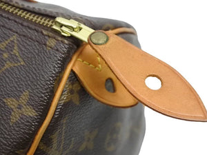 LOUIS VUITTON ルイ ヴィトン スピーディ 30 モノグラム ブラウン M41526 ハンドバッグ ミニボストン 美品 中古 42361