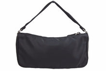 Load image into Gallery viewer, PRADA プラダ アクセサリーポーチ NERO ハンドバッグ ナイロン 小物入れ ロゴ プレート MV633 美品 中古 42362 正規品