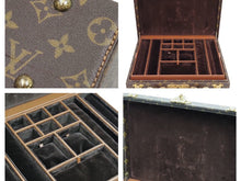 Load image into Gallery viewer, LOUIS VUITTON ルイヴィトン ジュエリーボックス M47120 ボワット ビジュー モノグラム ブラウン トランク 美品 中古 42383