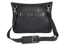 Load image into Gallery viewer, 極美品 エルメス HERMES ジプシエール37 □N刻 ブラック シルバー金具 ショルダーバッグ 中古 42391