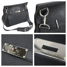 Load image into Gallery viewer, 極美品 エルメス HERMES ジプシエール37 □N刻 ブラック シルバー金具 ショルダーバッグ 中古 42391