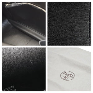 極美品 エルメス HERMES ジプシエール37 □N刻 ブラック シルバー金具 ショルダーバッグ 中古 42391