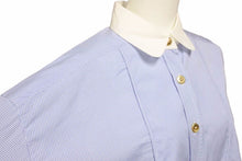 画像をギャラリービューアに読み込む, MIUMIU ミュウミュウ ギンガムチェックシャツ 長袖シャツ トップス 2022S コットン ホワイト ブルー サイズ38 美品 中古 42403