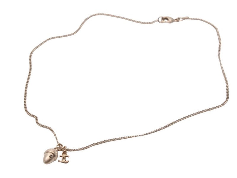 CHANEL シャネル ネックレス ココマーク どんぐり ゴールド 7.8g