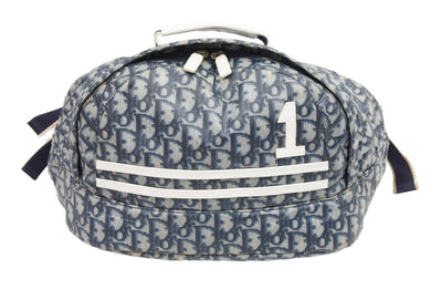 Christian Dior クリスチャンディオール ボディバッグ DUT44854 ナイロン ブルー ホワイト 良品 中古 42441