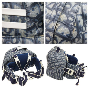Christian Dior クリスチャンディオール ボディバッグ DUT44854 ナイロン ブルー ホワイト 良品 中古 42441