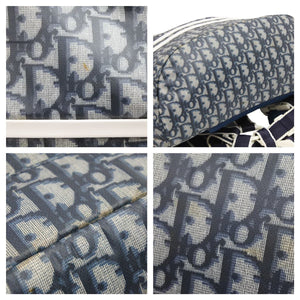 Christian Dior クリスチャンディオール ボディバッグ DUT44854 ナイロン ブルー ホワイト 良品 中古 42441