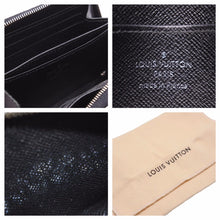 画像をギャラリービューアに読み込む, LOUIS VUITTON ルイ・ヴィトン ジッピー コインパース ブラック エピレザー ロゴ ウォレット M60152 中古 42452