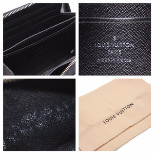 LOUIS VUITTON ルイ・ヴィトン ジッピー コインパース ブラック エピレザー ロゴ ウォレット M60152 中古 42452