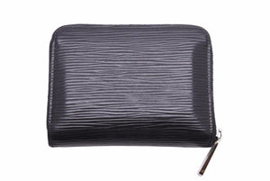 LOUIS VUITTON ルイ・ヴィトン ジッピー コインパース ブラック エピレザー ロゴ ウォレット M60152 中古 42452