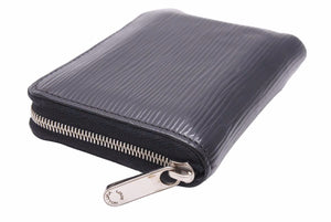 LOUIS VUITTON ルイ・ヴィトン ジッピー コインパース ブラック エピレザー ロゴ ウォレット M60152 中古 42452