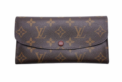 LOUIS VUITTON ルイ・ヴィトン ポルトフォイユ・エミリー 長財布 M60679 ウォレット ブラウン モノグラム 美品 中古 42458