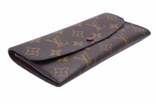 Load image into Gallery viewer, LOUIS VUITTON ルイ・ヴィトン ポルトフォイユ・エミリー 長財布 M60679 ウォレット ブラウン モノグラム 美品 中古 42458