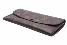 Load image into Gallery viewer, LOUIS VUITTON ルイ・ヴィトン ポルトフォイユ・エミリー 長財布 M60679 ウォレット ブラウン モノグラム 美品 中古 42458