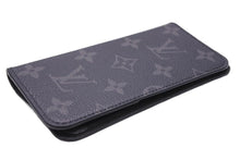 Load image into Gallery viewer, Louis Vuitton ルイヴィトン iphone8 アイフォンエイト モノグラム スマホケース スマホカバー ブラック レザー 美品 中古 42468