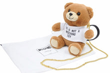 画像をギャラリービューアに読み込む, 極美品 MOSCHINO モスキーノ 2way ショルダーバッグ テディベア ハンドバッグ 鞄 カバン ロゴ 斜め掛け 中古 42474