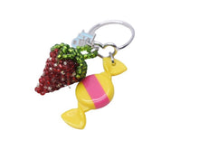 Load image into Gallery viewer, Christian Dior クリスチャンディオール キーリング キーホルダー アクセサリー イチゴ キャンディー ロゴ 美品 中古 42478