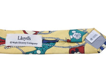 Load image into Gallery viewer, Lloyd&#39;s ロイズ ディズニー ミッキー ネクタイ イエロー 小物 スーツ コットン 美品 中古 42488