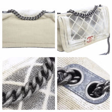 Load image into Gallery viewer, 名作 CHANEL シャネル マトラッセ チェーン ショルダーバッグ アクト2 キャンバス グレー 19番台 ペンキ 美品 中古 42492