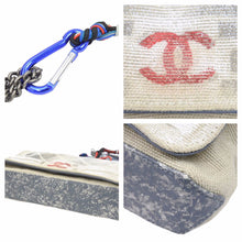 Load image into Gallery viewer, 名作 CHANEL シャネル マトラッセ チェーン ショルダーバッグ アクト2 キャンバス グレー 19番台 ペンキ 美品 中古 42492