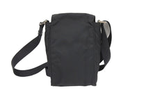 Load image into Gallery viewer, PRADA プラダ ミニショルダーバッグ ナイロン ロゴ プレート ブラック 斜め掛け カバン 鞄 美品 中古 42511
