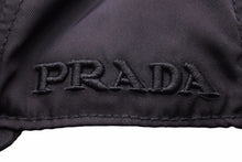 画像をギャラリービューアに読み込む, PRADA プラダ キャップ ロゴ ブラック 帽子 小物 ナイロン サイズS 中古 42515