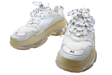 BALENCIAGA バレンシアガ Triple S トリプルエス クリアソールダッドスニーカー ホワイト 541624 サイズ26.5 中古 42522